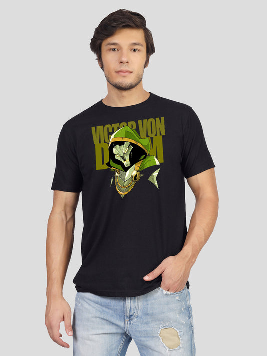 Second view of the 'No Heroes No Masters Only Doom' tee