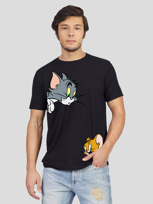 'Peek a Boo' printed T-shirt for men