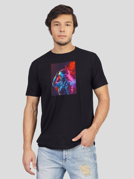 'Meet your Out of This World Alien Friend' print T-shirt for men