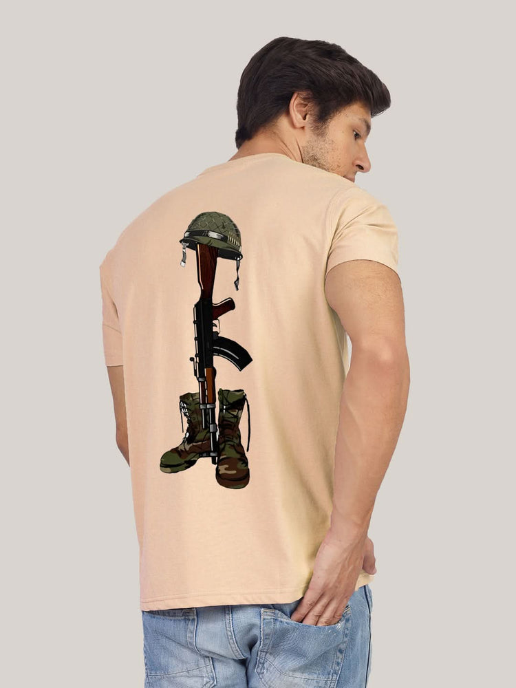 Third view of the 'Armed and Ready Fearless Force' tee