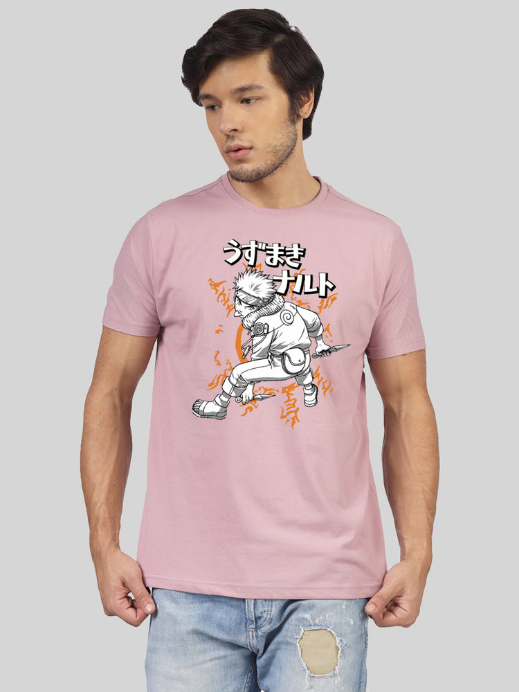 '90 Anime 10 Reality' printed T-shirt for men