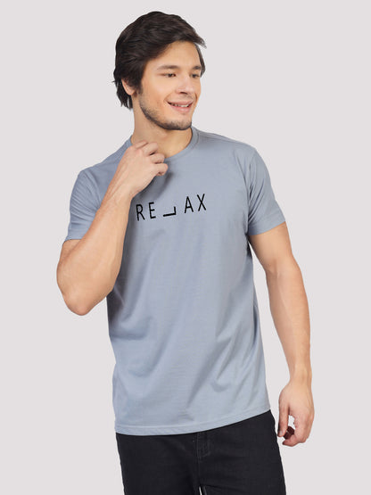 relax printed round neck t-Shirt