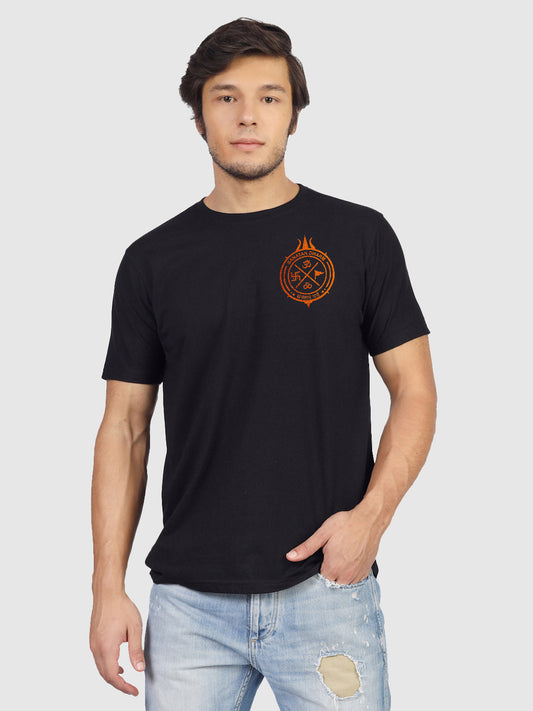 'Timeless Truth Sanatan Path' printed T-shirt for men
