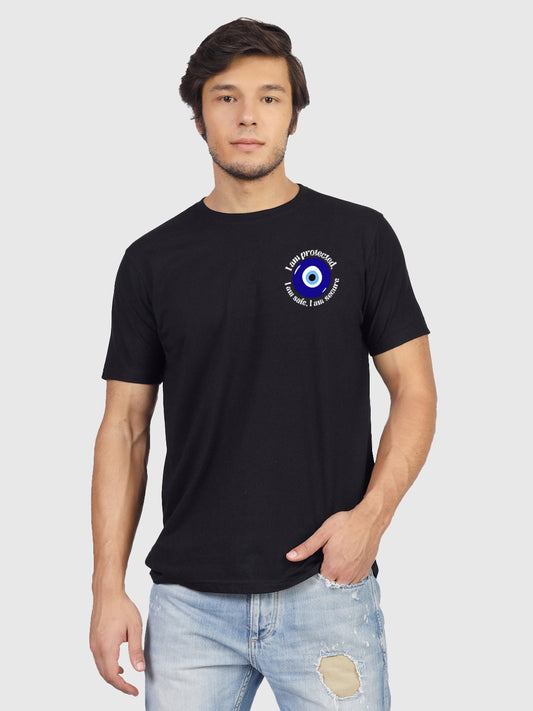 Third view of the 'Evil Eye Energy Only' tee