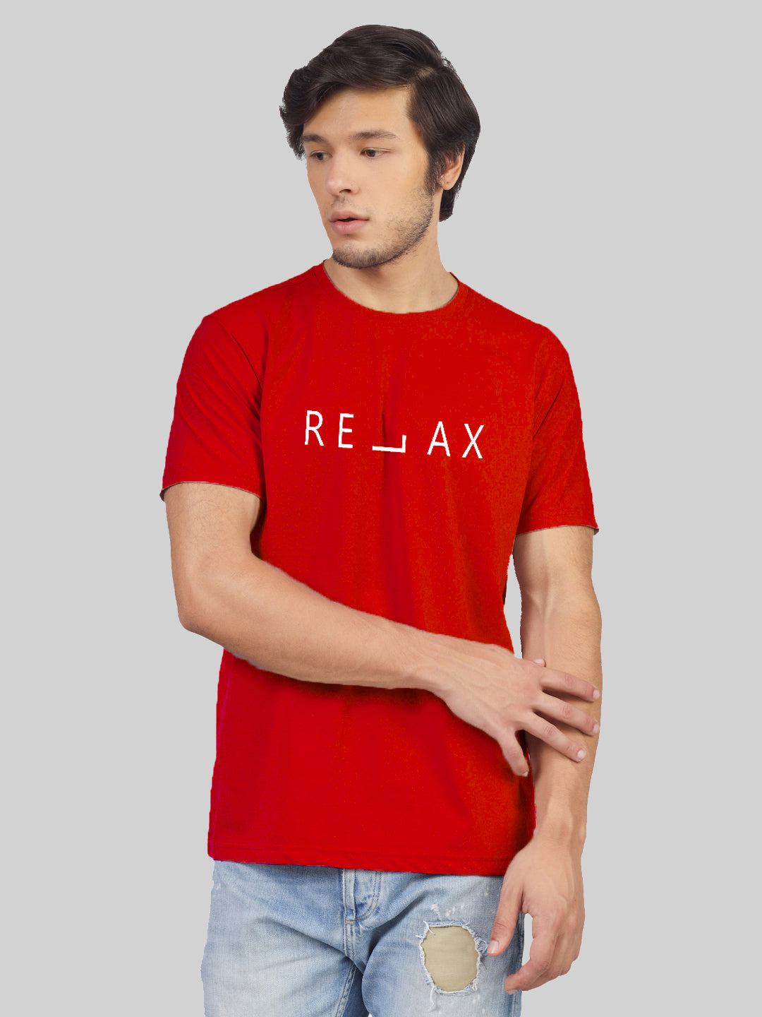 relax printed round neck t-Shirt