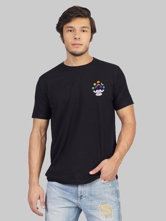 Second view of the 'Space Fun Astronauts Playing with Planets' tee