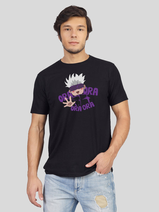 'Anime is my Escape' round neck T-shirt for men by Yorksteadd