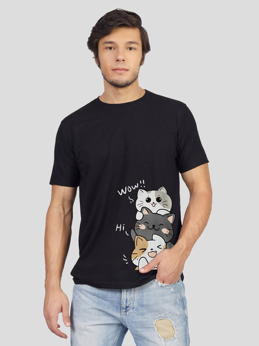 Second view of the 'Purrfection Awaits' tee
