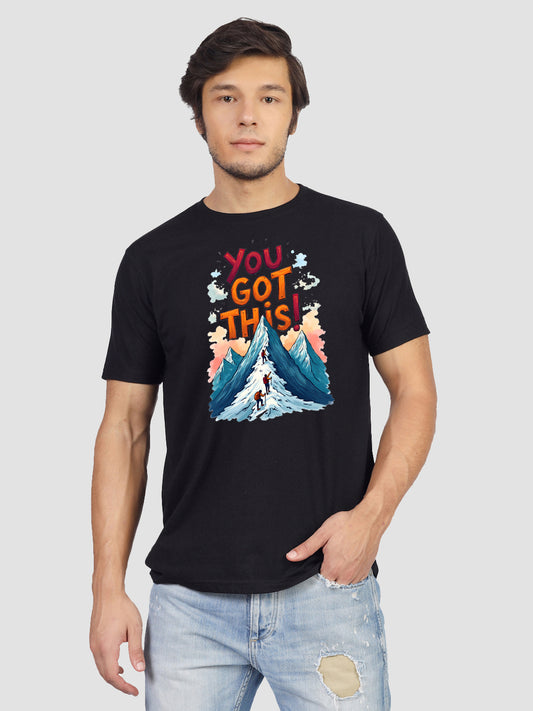 'Keep Going You Got This' printed T-shirt for men