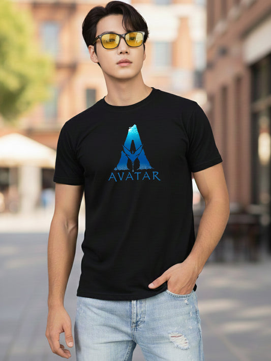 'Virtual Becomes Real' printed T-shirt for men