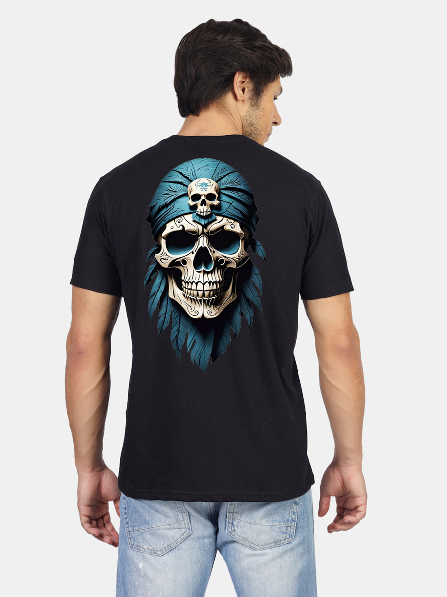 Fifth view of the 'Skeleton Vibes Only' tee