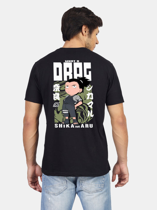 Men's graphic tee with 'Drag Ride the Wind with Power' print