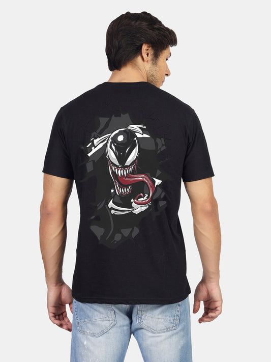 Yorksteadd men's tee with bold 'Marvel Unleash the Symbiote Embrace the Darkness' design