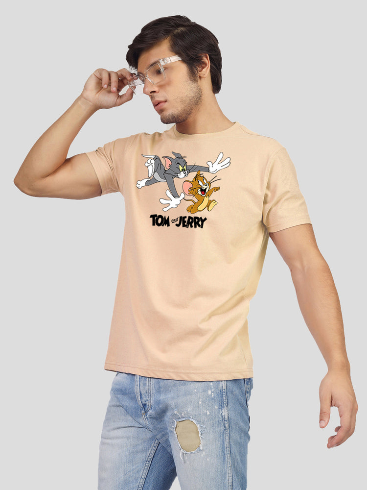 Yorksteadd men's graphic printed round neck T-shirt