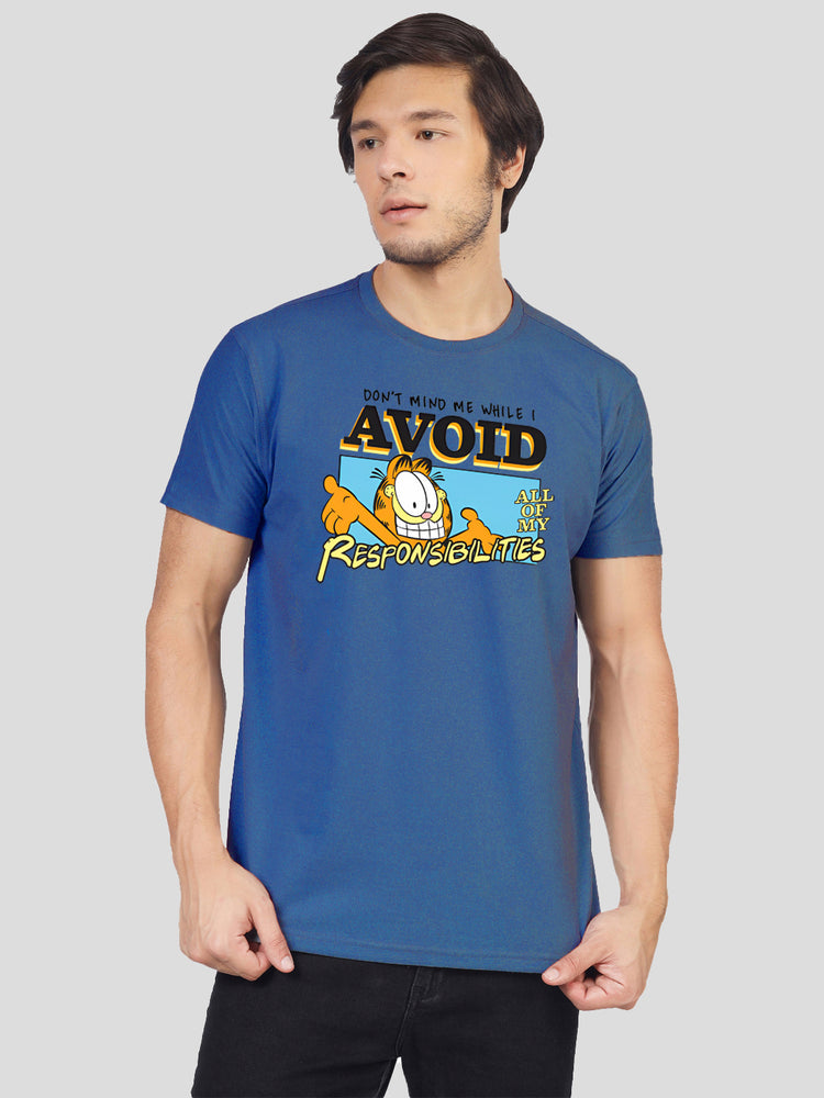 Yorksteadd men's graphic printed round neck T-shirt