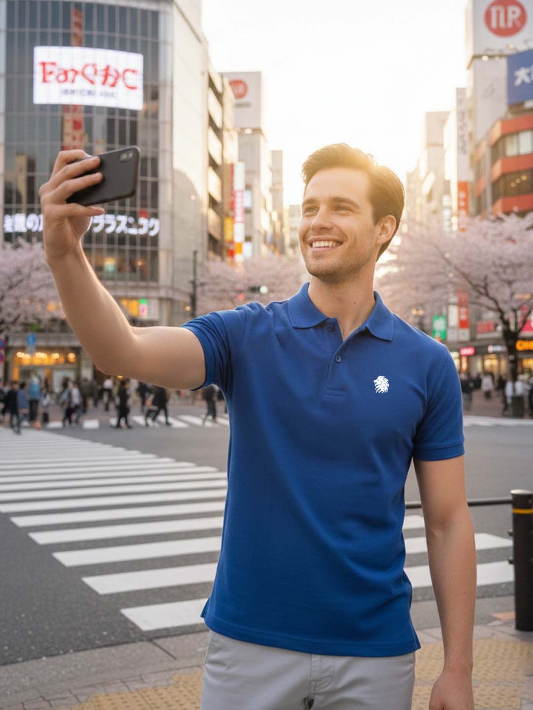 Elevate Casual with Graphic-Infused Polo Perfection