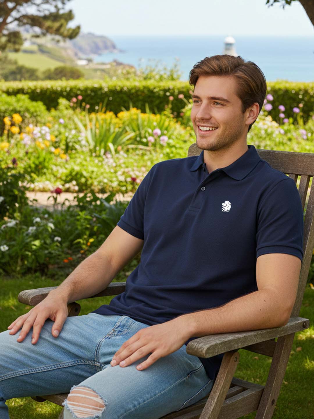 Elevate Casual with Graphic-Infused Polo Perfection