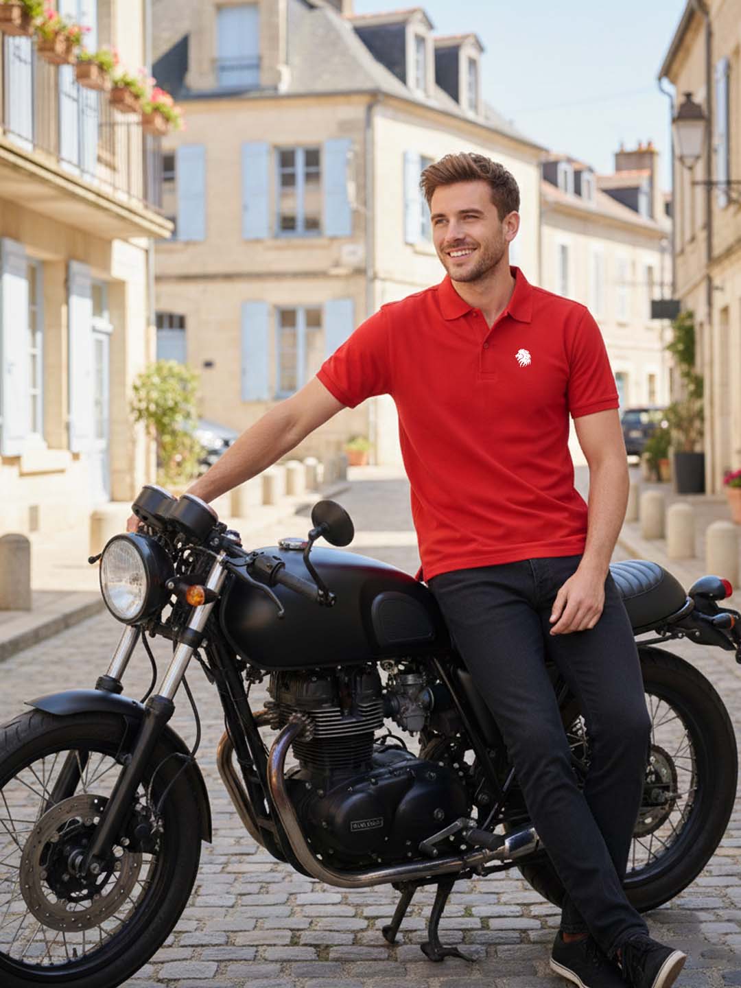 Elevate Casual with Graphic-Infused Polo Perfection