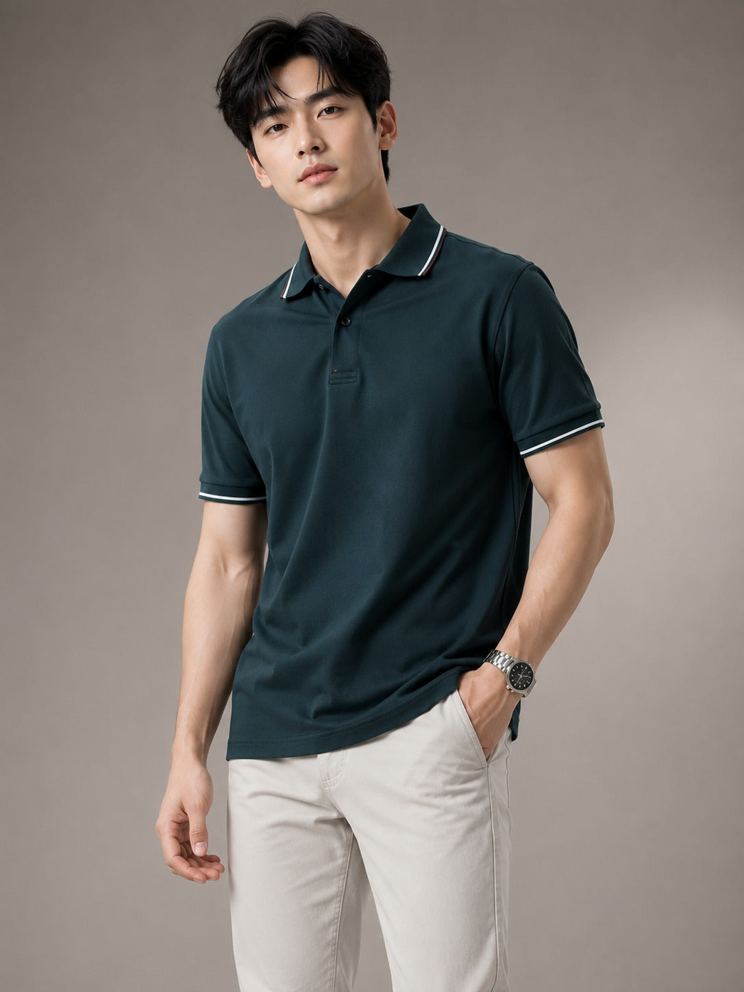 Carlton London Divina Permium Polo T-shirt for men's 