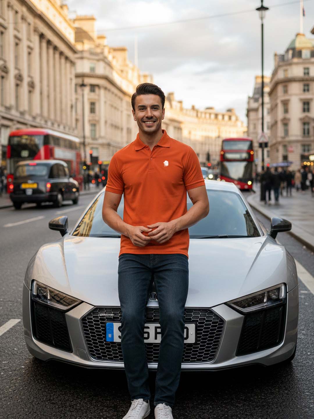 Elevate Casual with Graphic-Infused Polo Perfection