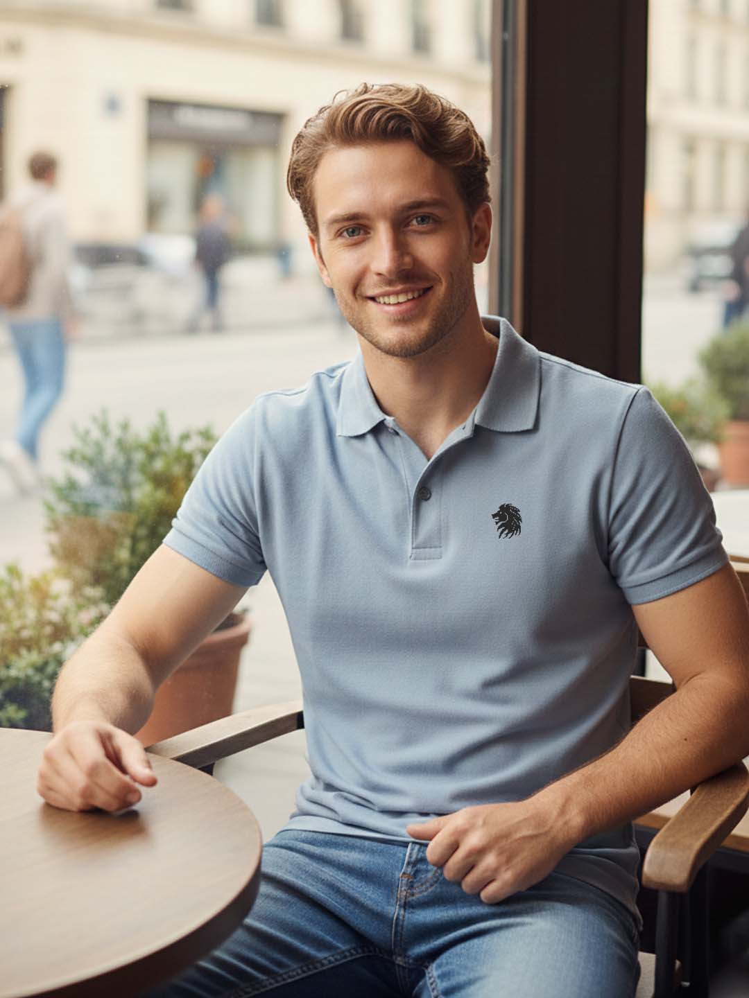 Elevate Casual with Graphic-Infused Polo Perfection