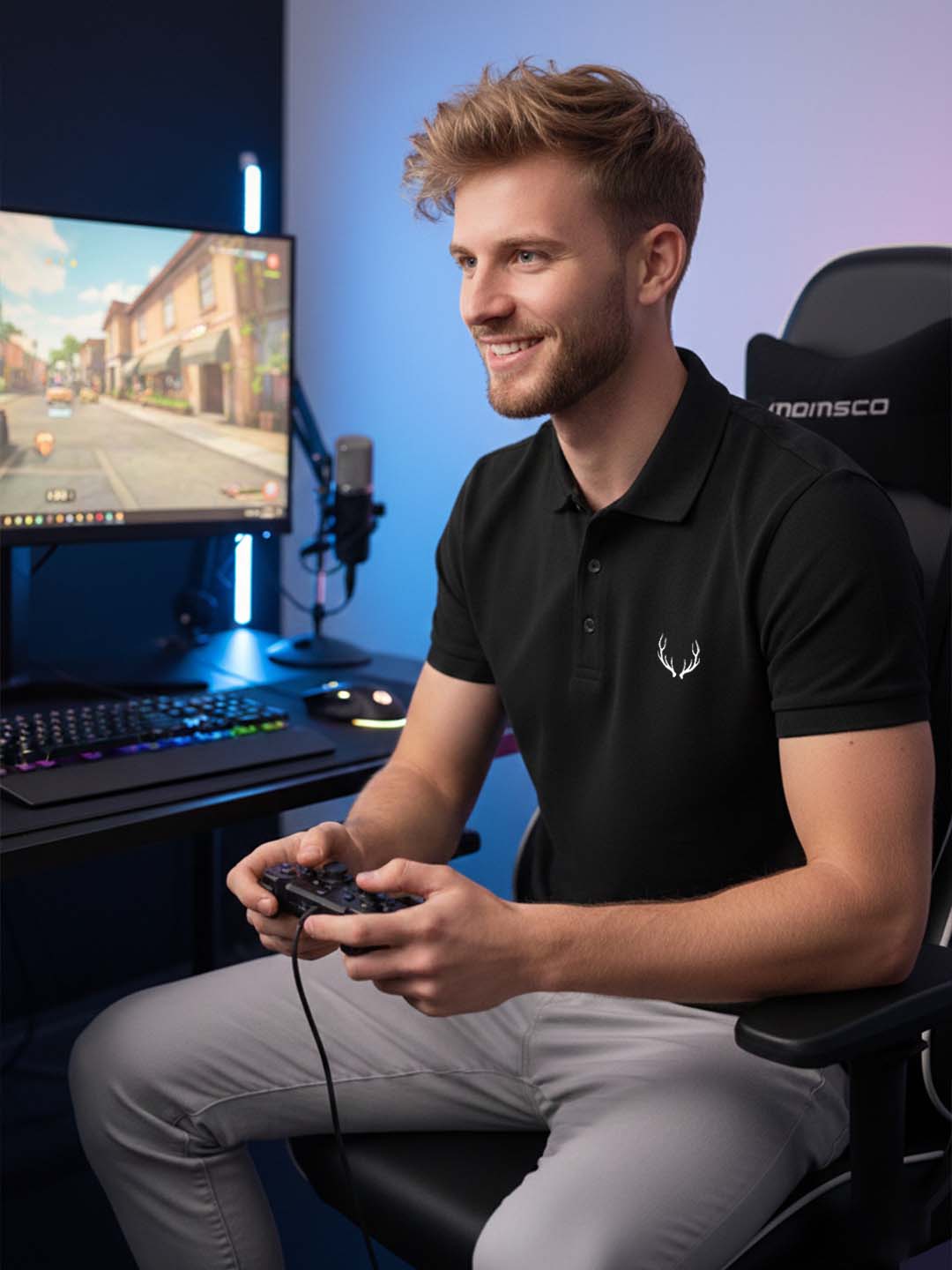 Richard Paadler Printed Design Men's Polo T-shirts 