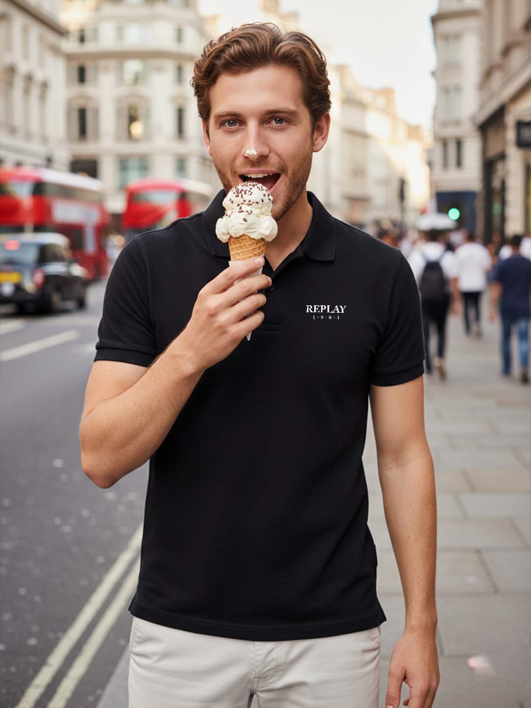 Richard Paadler Printed Design Men's Polo T-shirts 