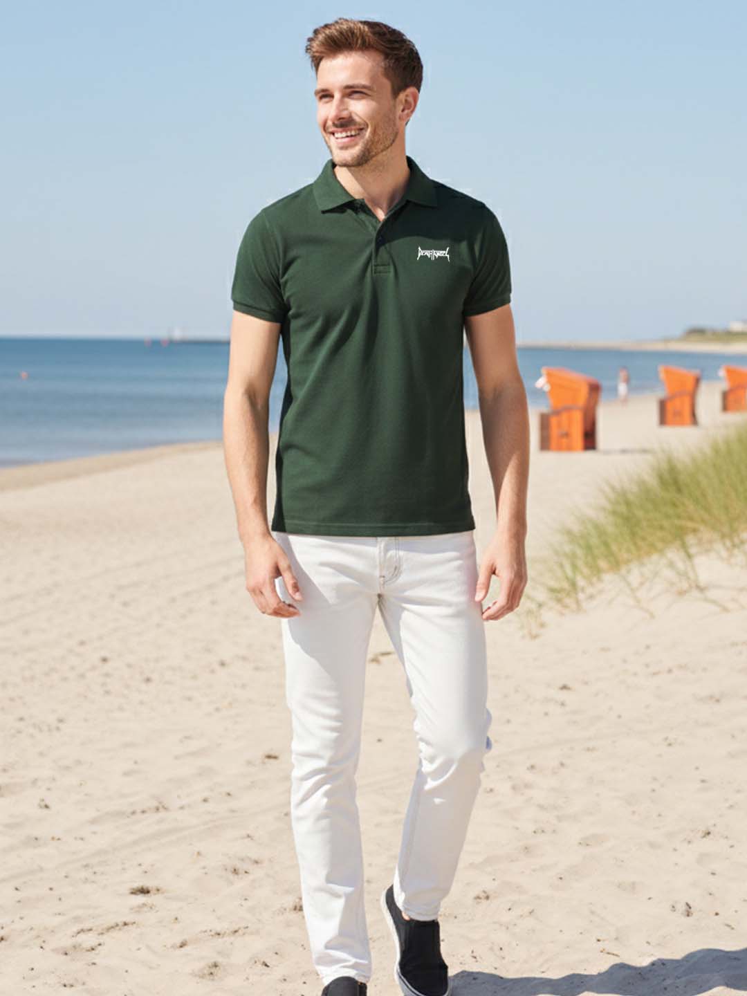 Yorksteadd Printed Design Men's Polo T-shirts 