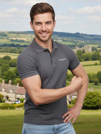 Yorksteadd Printed Design Men's Polo T-shirts 