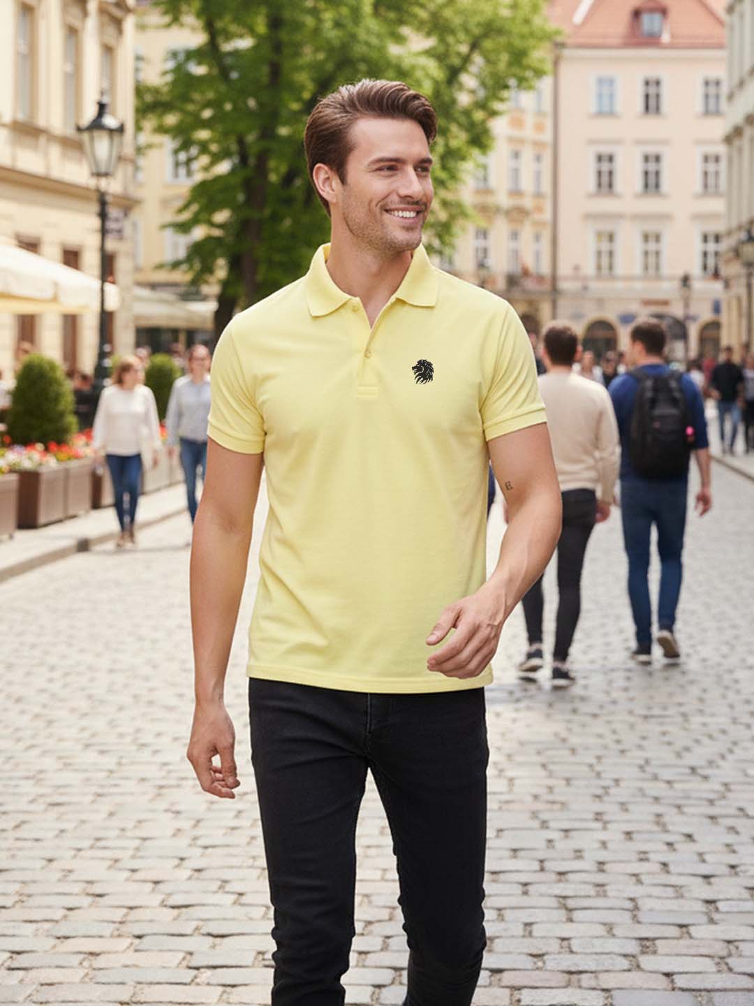 Elevate Casual with Graphic-Infused Polo Perfection