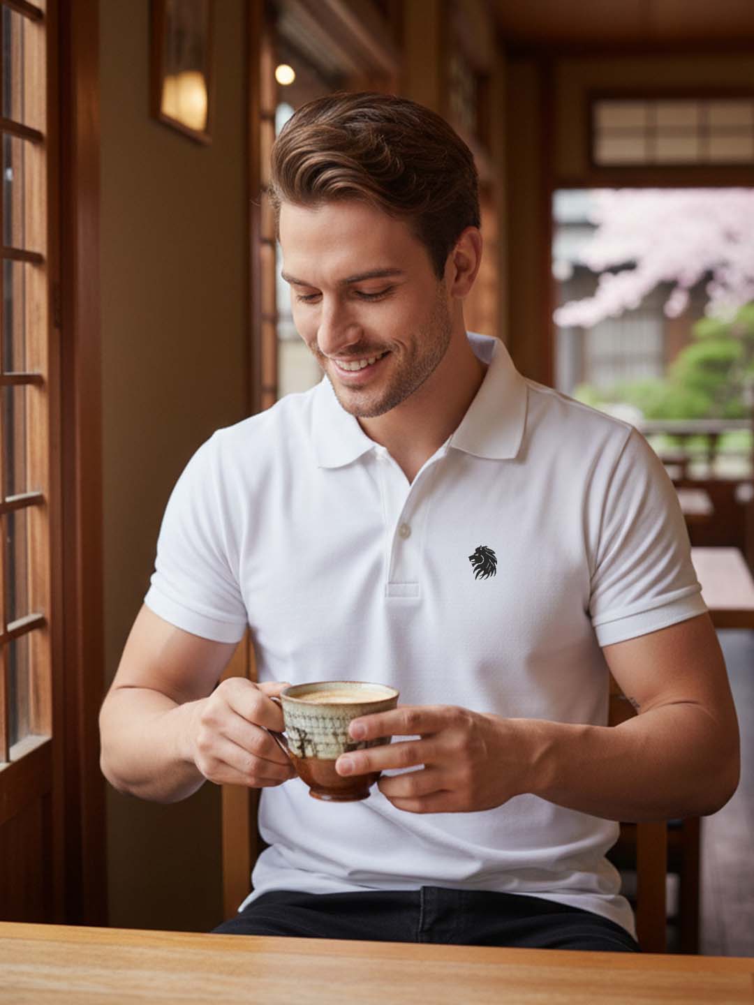 Elevate Casual with Graphic-Infused Polo Perfection