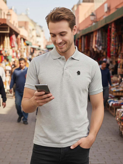 Elevate Casual with Graphic-Infused Polo Perfection