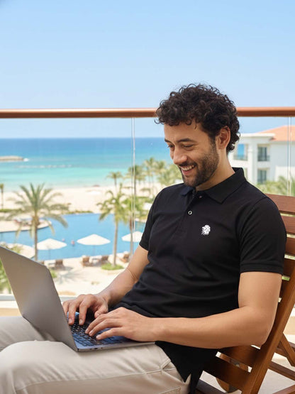 Elevate Casual with Graphic-Infused Polo Perfection