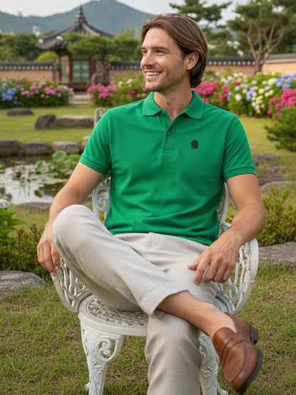 Elevate Casual with Graphic-Infused Polo Perfection