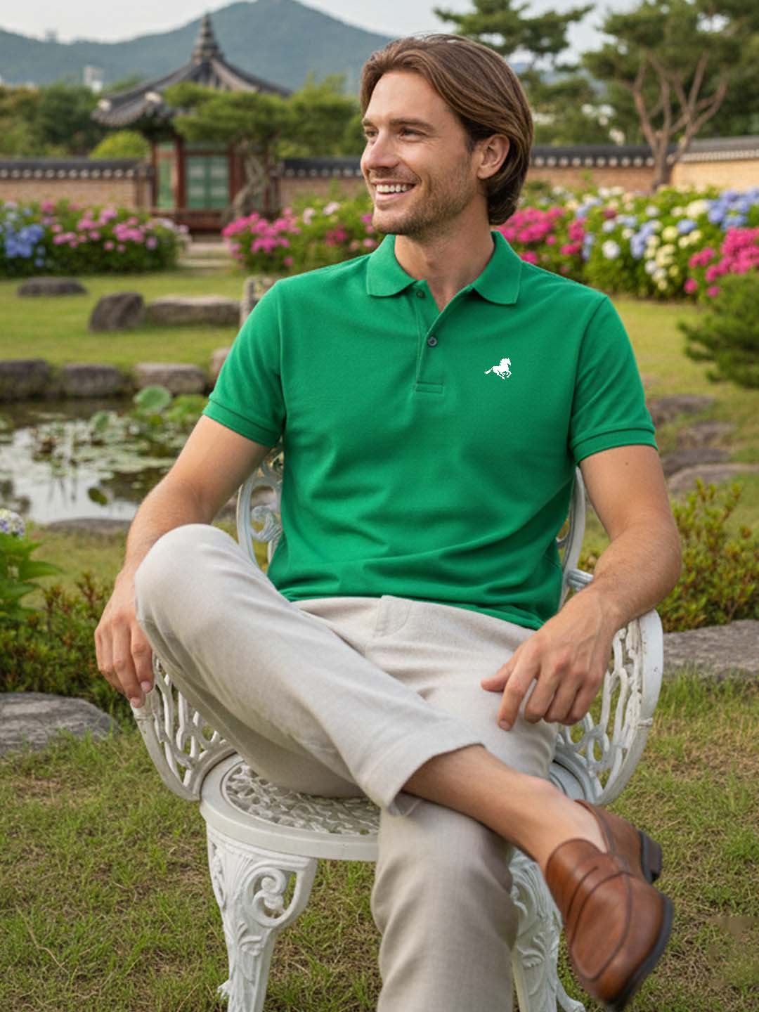 Elevate Casual with Graphic-Infused Polo Perfection