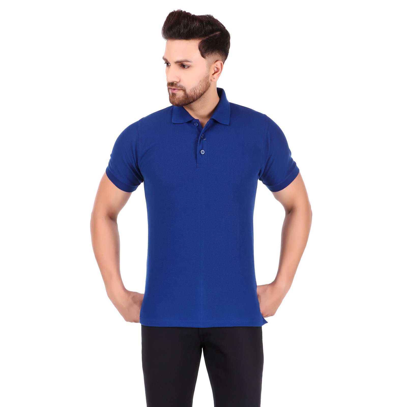 Buy Richard Paadler Sustainable Blue Men's Polo T shirts Online